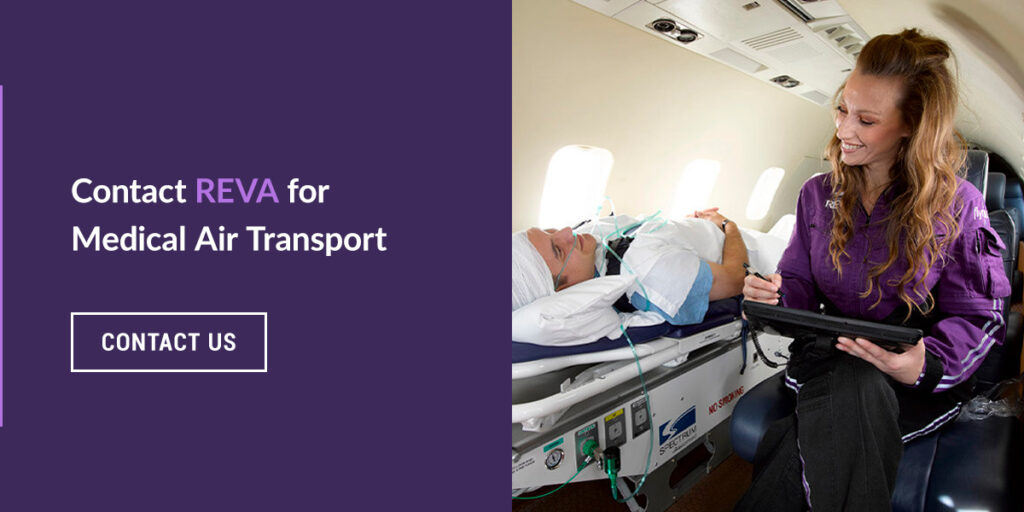 Contact REVA for Medical Air Transport