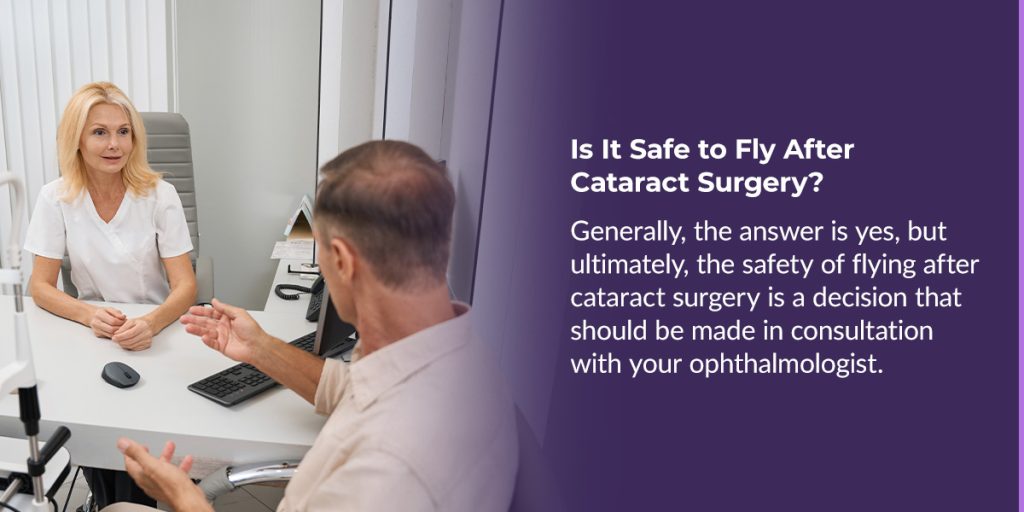 is air travel safe after cataract surgery